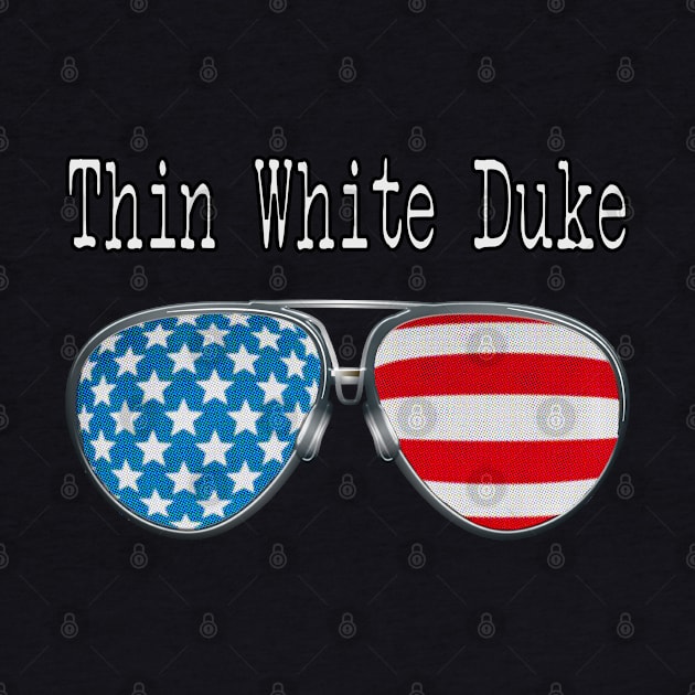 AMERICA PILOT GLASSES THIN WHITE DUKE by SAMELVES